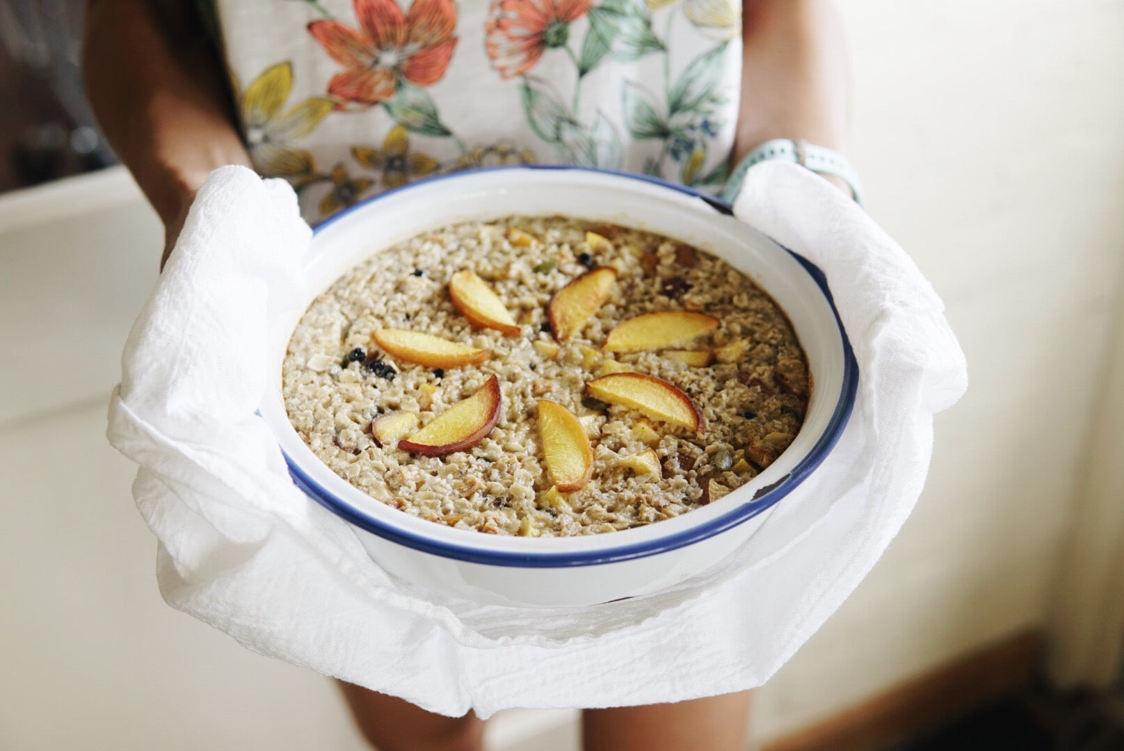 Peachy Baked Muesli
