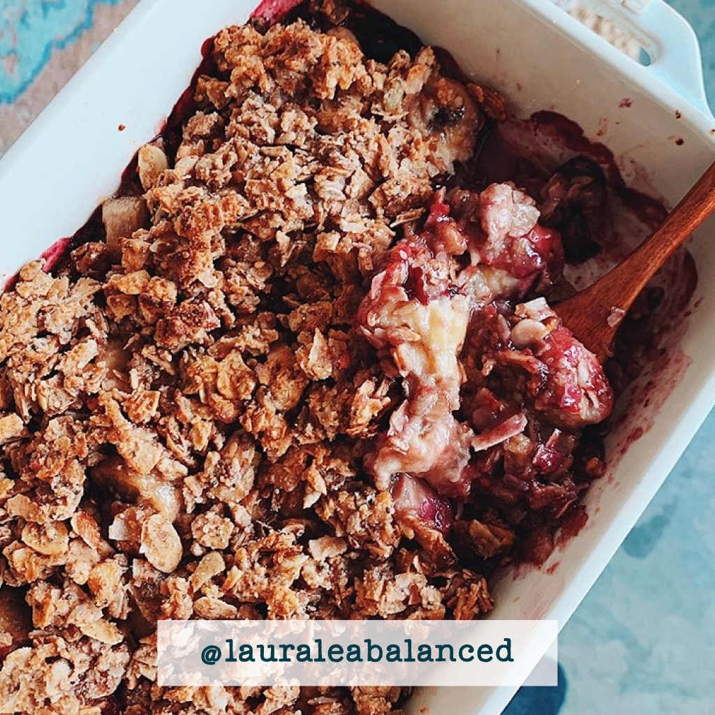 Berry Banana Muesli Crumble