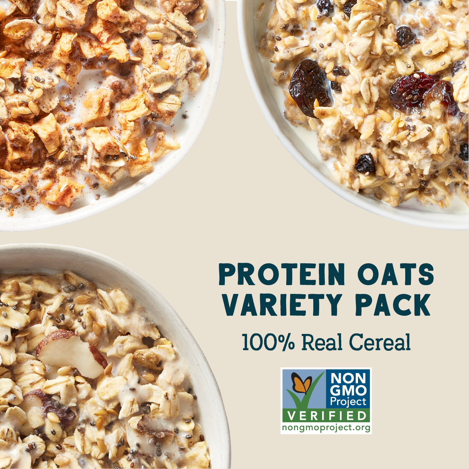 Protein Oats Variety Pack, 32oz