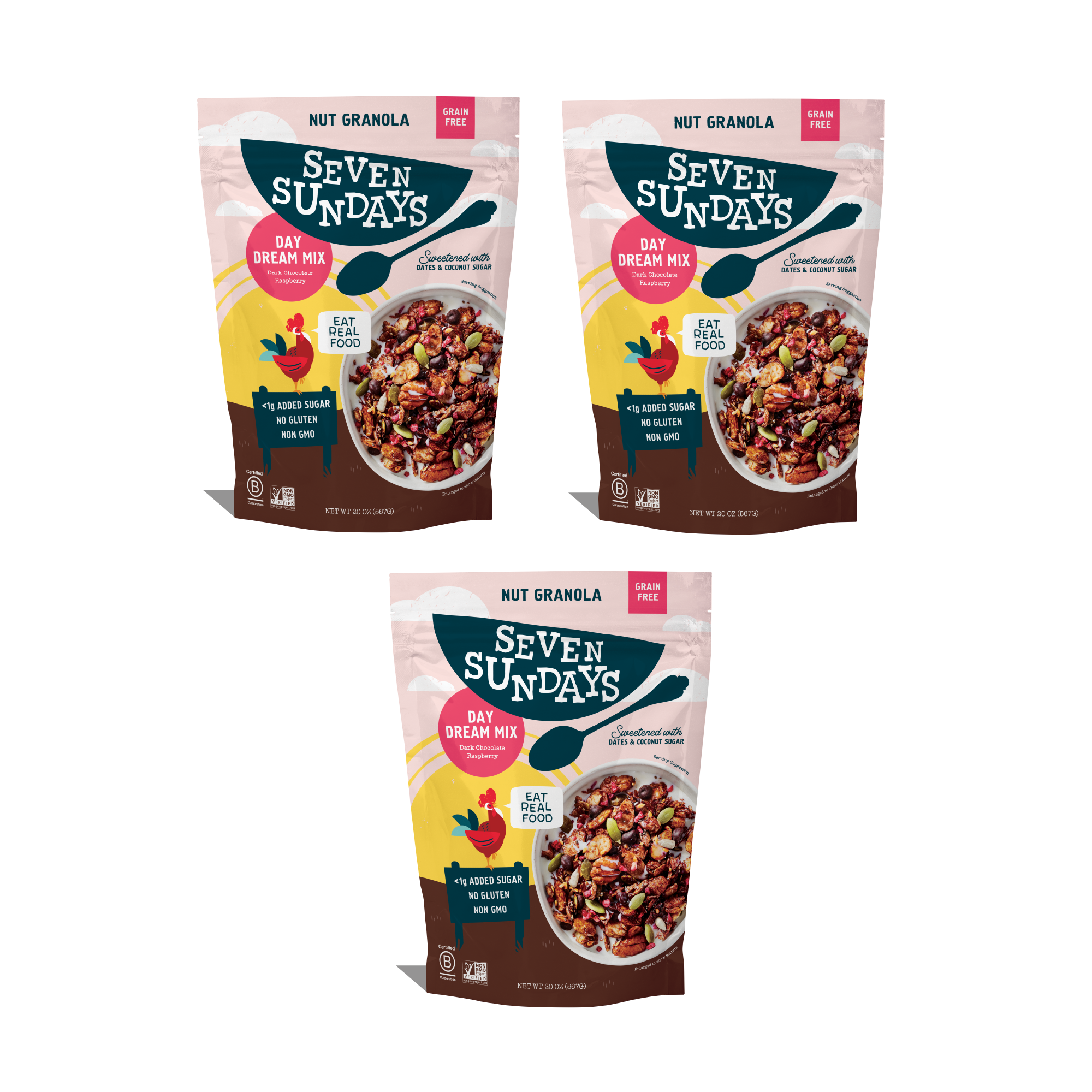 Day Dream Dark Chocolate Raspberry Nut Granola, 20oz