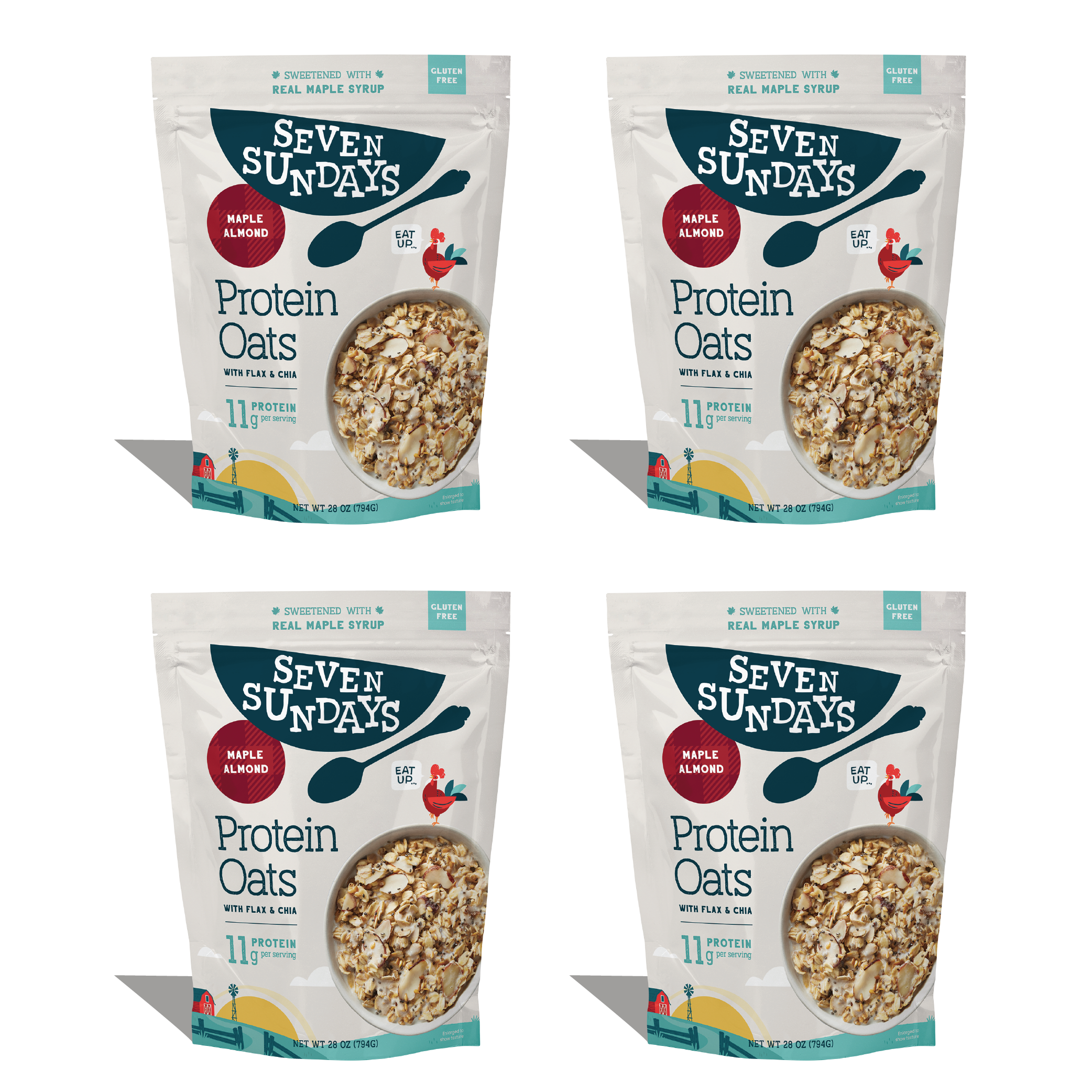 28oz, Maple Almond Protein Oats