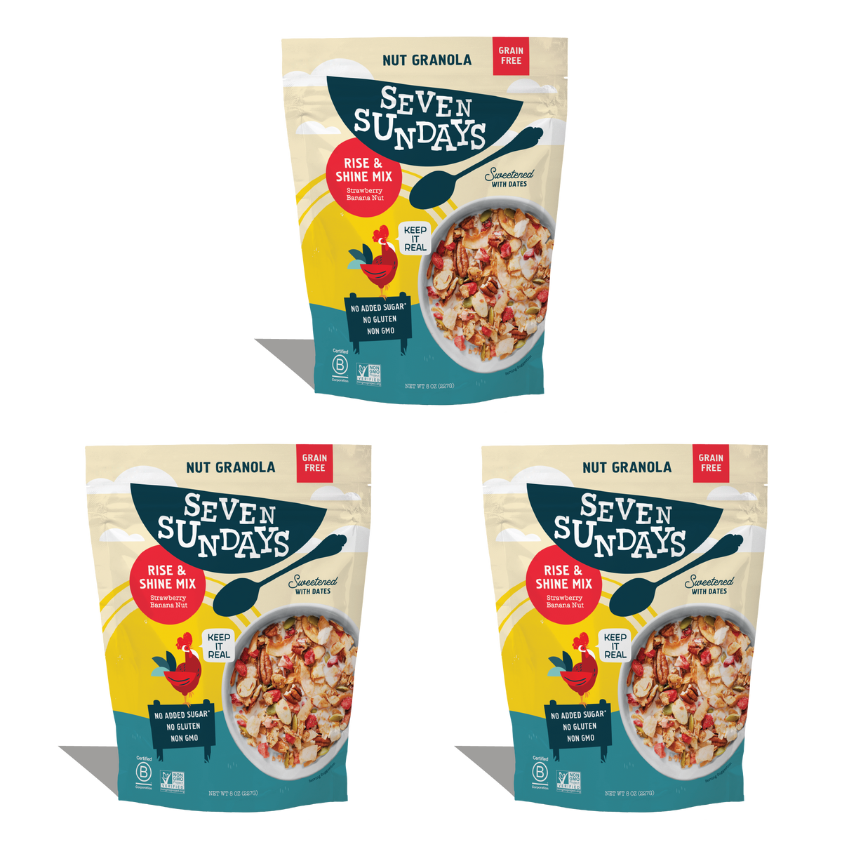 Rise shine nut granola 8oz seven sundays