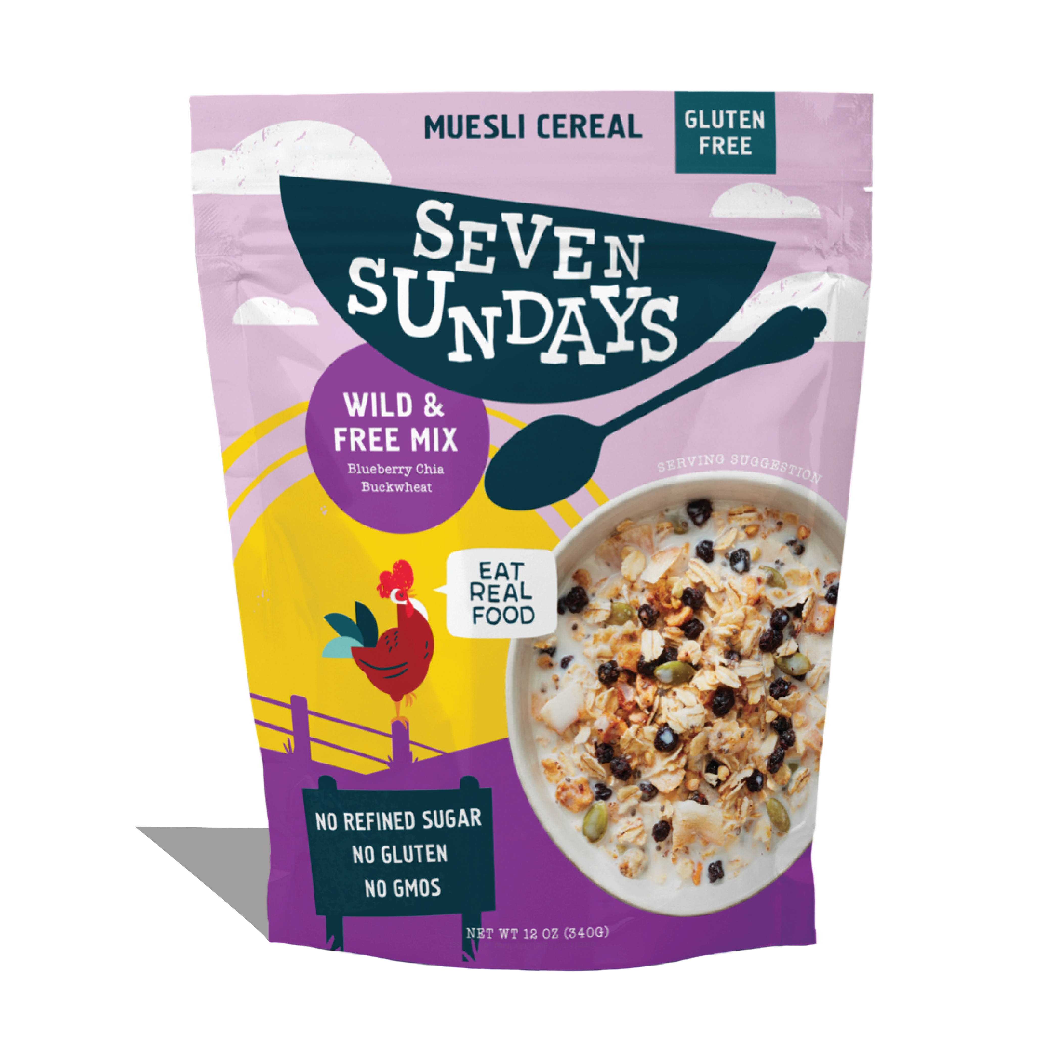 Wild &amp; Free Blueberry Chia Muesli, 12oz