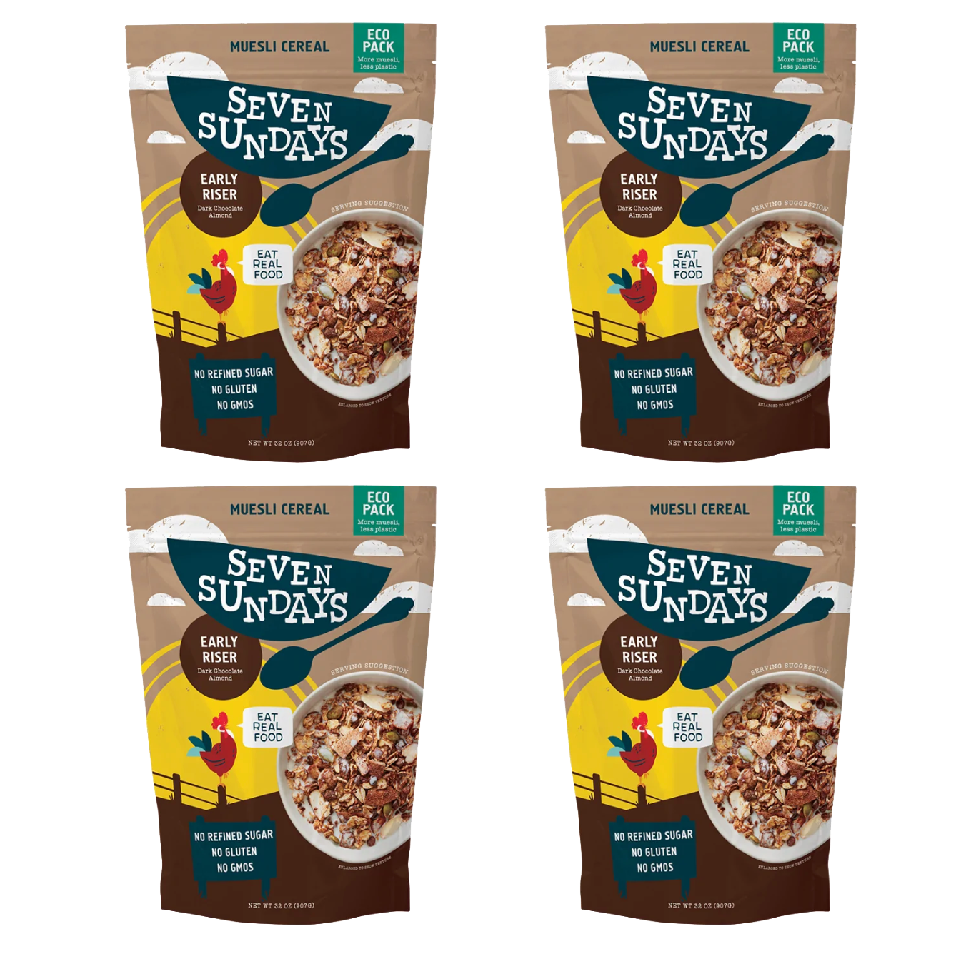 Early Riser Dark Chocolate Muesli Eco-Pack, 32oz