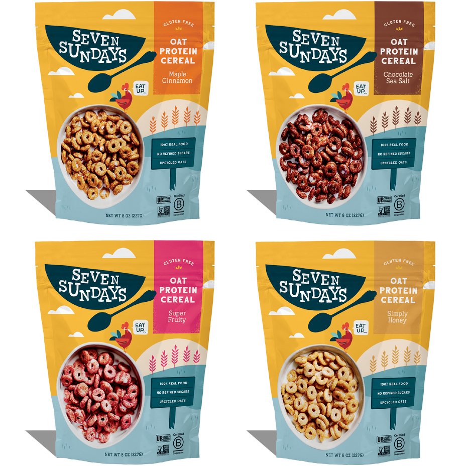 Oat Protein Cereal Variety Pack Seven Sundays