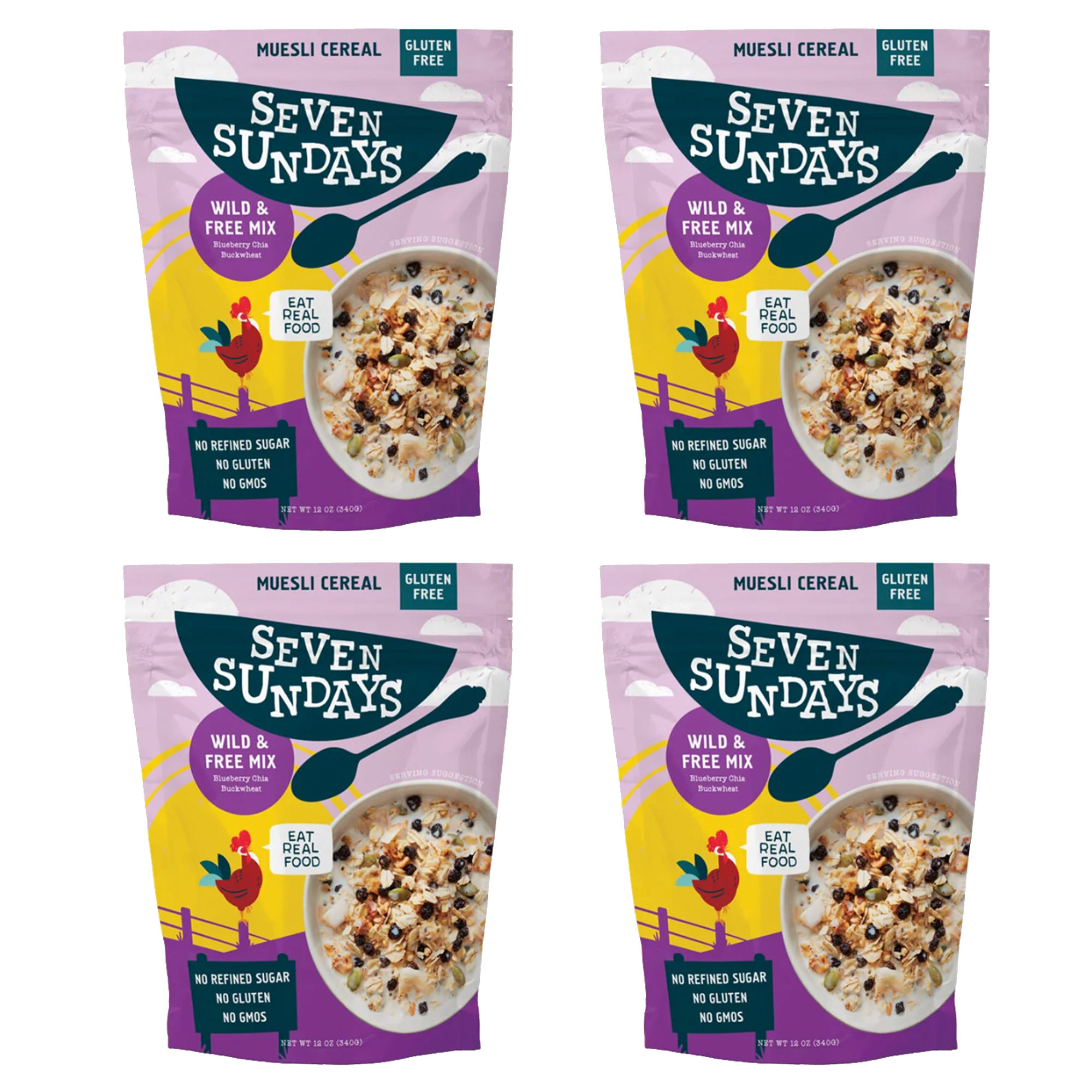 Wild &amp; Free Blueberry Chia Muesli, 12oz